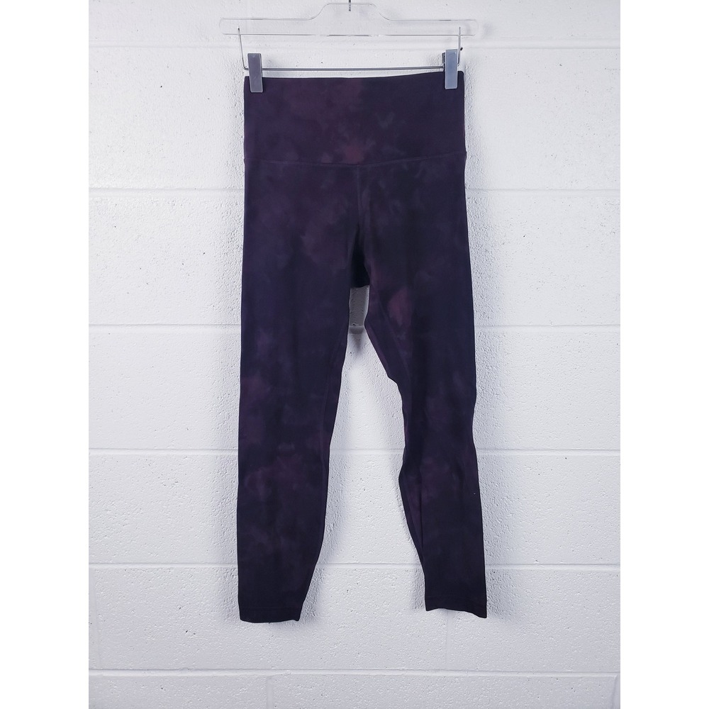 Lululemon Align High Rise 25" Pant‎ Diamond Dye Cassis Black Legging Size 6